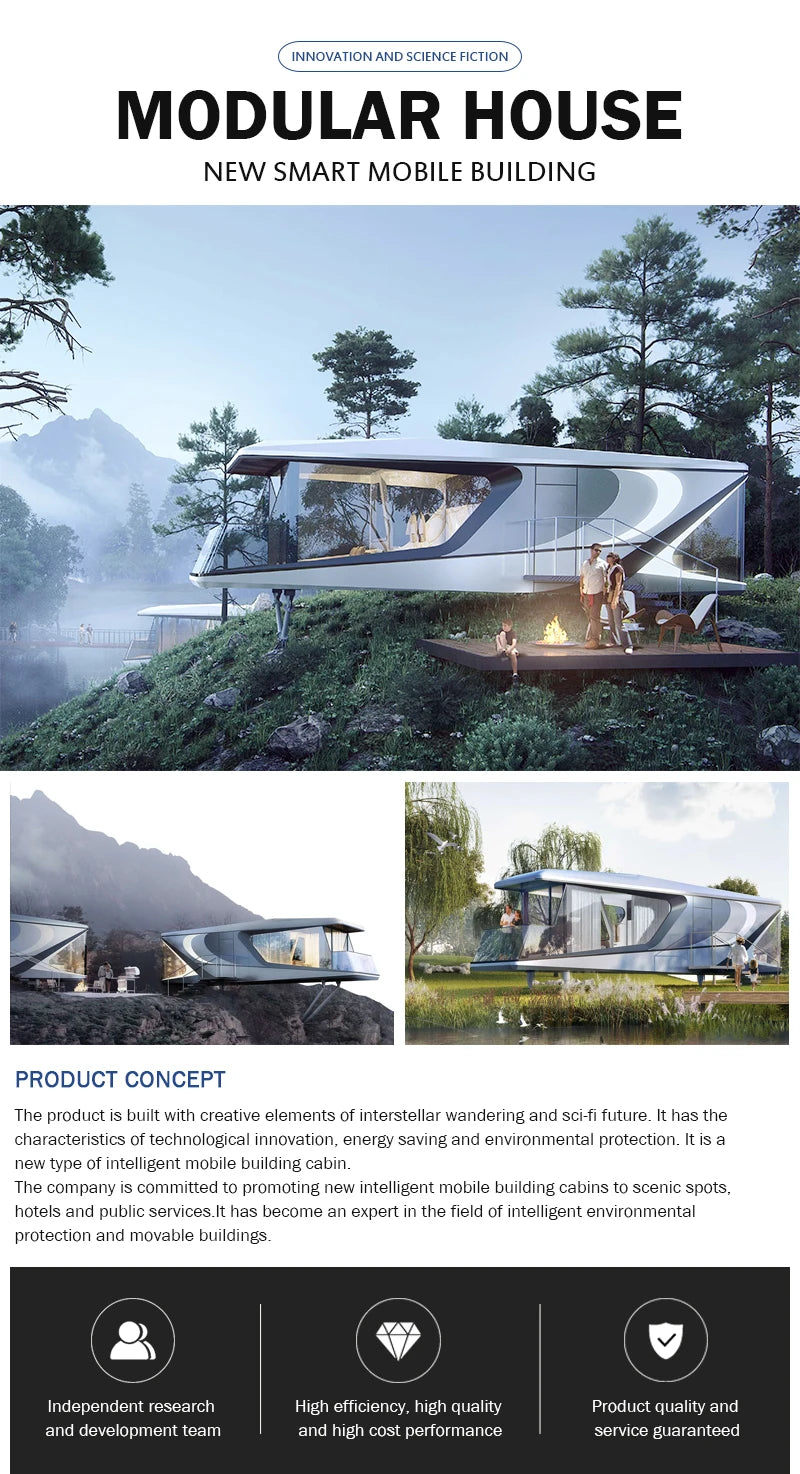Steel frame tent space capsule cabin,Prefab apple cabin Hotel, Tiny Mobile Working House Office Pod Cabin Villa