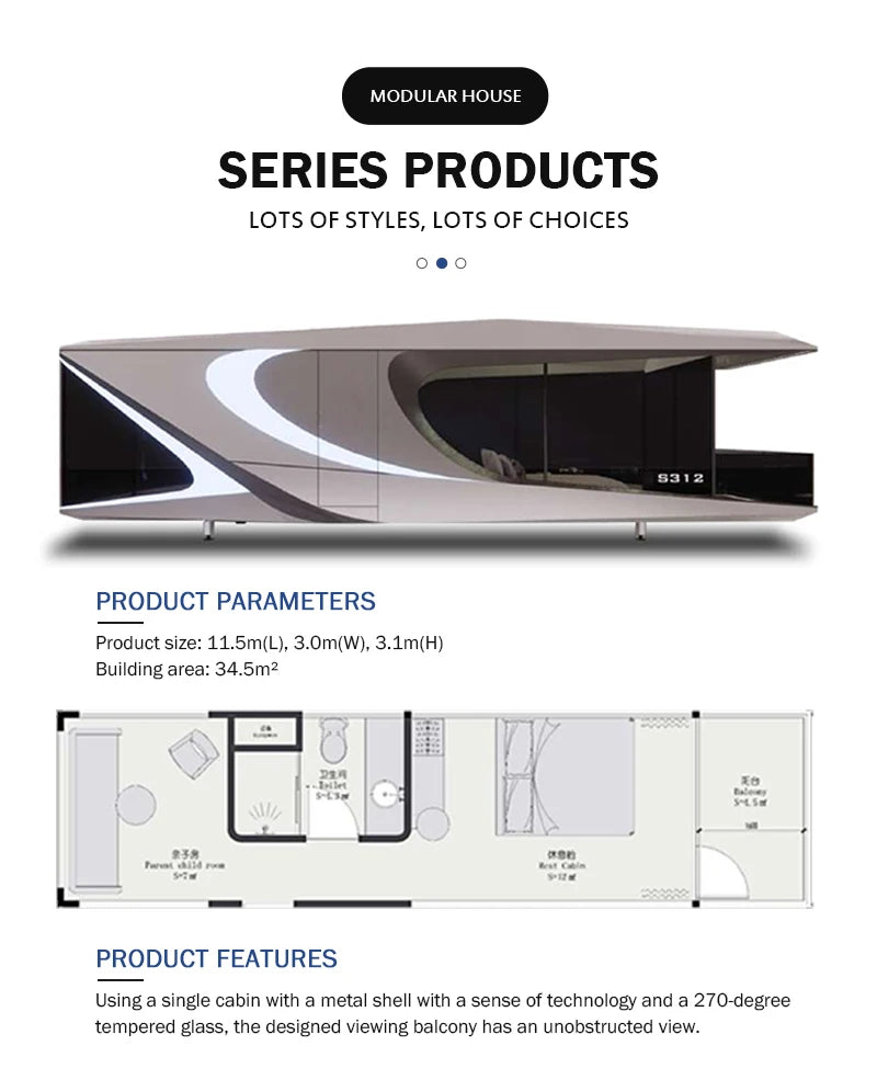 Steel frame tent space capsule cabin,Prefab apple cabin Hotel, Tiny Mobile Working House Office Pod Cabin Villa