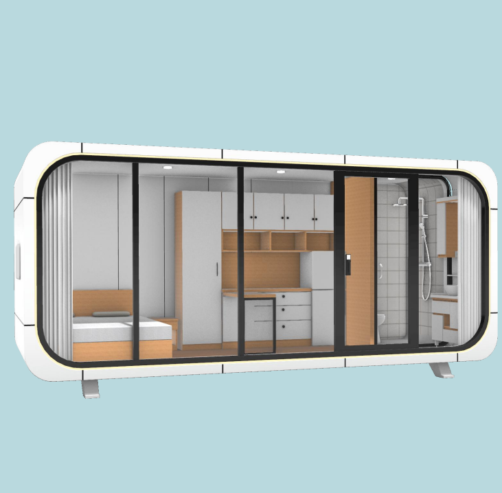 Prefabricated mobile steel structure modular 20ft 40ft shipping container restaurant prefab portable Smart Home Villa alarm kit