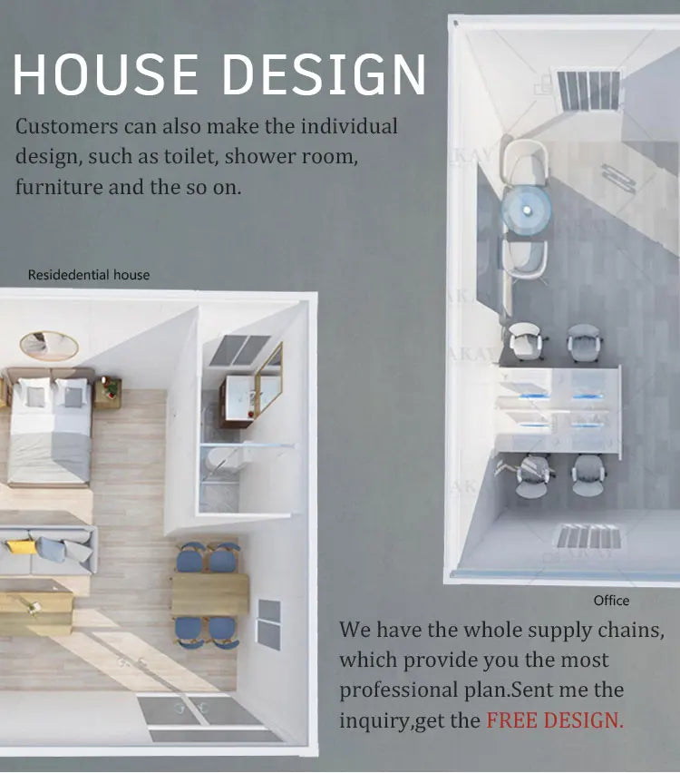 2 Storey Shipping Container Homes 20ft 40 Ft Luxury Prefa Container Office Modern House Hotel