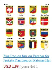 Albania Iron on Flag Patches Saw on Badges Patches for Clothing PT0001-3