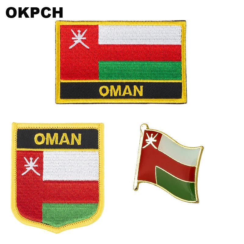 Albania Iron on Flag Patches Saw on Badges Patches for Clothing PT0001-3