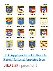 Albania Iron on Flag Patches Saw on Badges Patches for Clothing PT0001-3