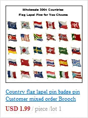 Flag Laple Pin Badge Brooch Albania Algeria Montenegro U.A.E. Oman Azerbaijan Ethiopia Ireland Estonia Andorra Austria Australia
