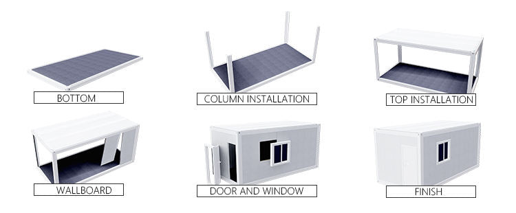Prefabricated Living Container House, prefab mobile modular house,Integrated housing building control accessories