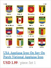 Albania Iron on Flag Patches Saw on Badges Patches for Clothing PT0001-3