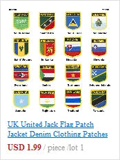Albania Iron on Flag Patches Saw on Badges Patches for Clothing PT0001-3