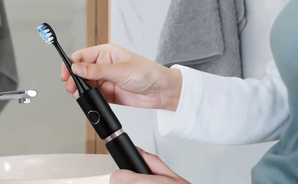 Fairywill Professional Electric Sonic Toothbrush Waterproof Powerful Fast Charging Smart Timer Replacement Heads Travel Case