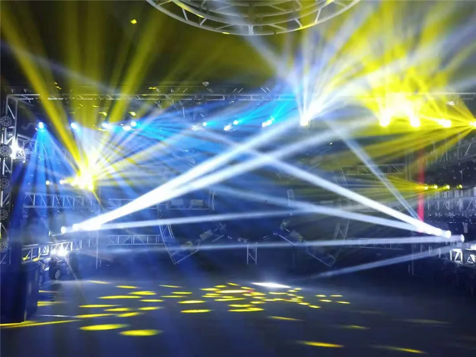 2PCS Lyre Sharpy LED Beam + Wash Mobile Lighting Equipment, DMX for NightClub, Dj Chang Party, Bar, 4 in1, Zoom, RGBW, 7x40W