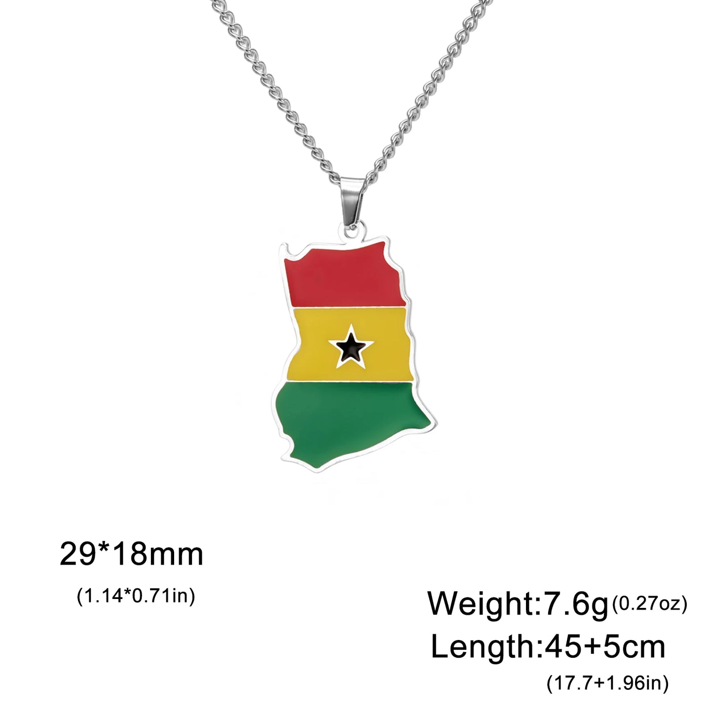 VASSAGO Afghanistan Albania Belize Ethiopia Map Necklace Iraq Chile Germany Italy Ghana Country Map Necklace Sicily Saint Martin