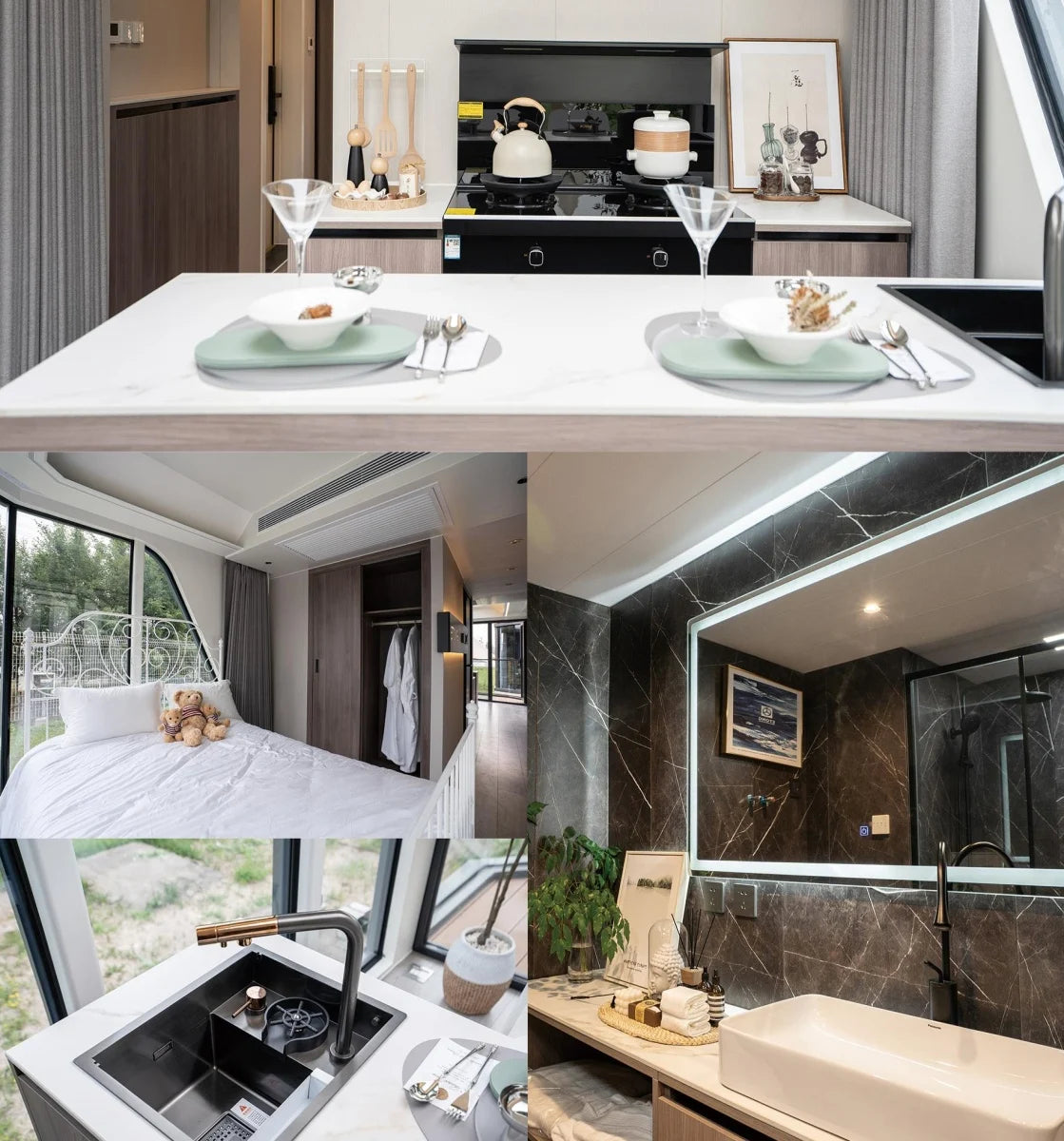 All-in-one Whole House Intelligent Science Fiction House Modular Home Space Capsule Alloy Capsule Hotel Camping Star Capsule