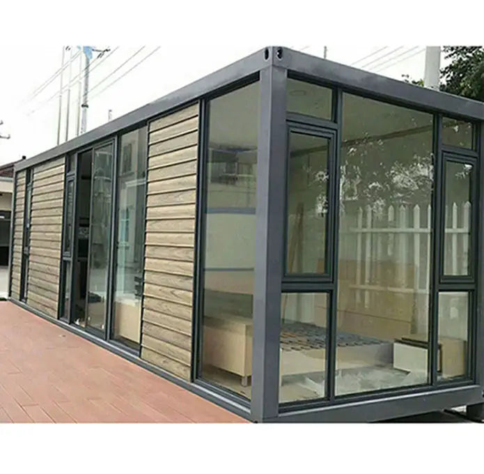 two floor prefab house container house with 2 garage amazing price