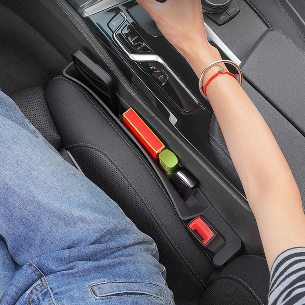 Car Seat Gap Anti-drop Storage Box Auto Lipstick Phone Cigarette Organizer Box Accessories For Nissan Qashqai J11 Xtrail Patrol
