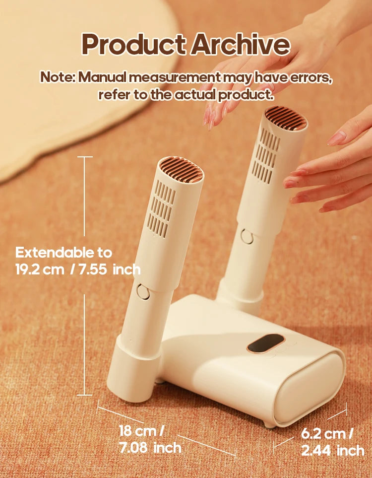 Electric Shoes Boots Dryer With Intelligent Timer Portable Household Deodorizer Dehumidifier Dryer for Shoes Boots Socks Gloves