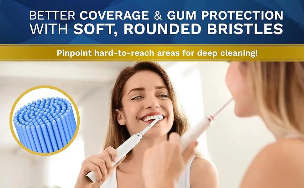 16pcs Replacement Brush Heads For Oral-B Sonic Electric Toothbrush Fit Advance Power/Pro Health/Triumph/3D Excel/Vitality