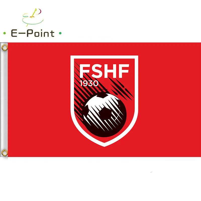 Albania National Football Team Flag 2*3ft (60*90cm) 3*5ft (90*150cm) Size Christmas Decorations for Home Gifts