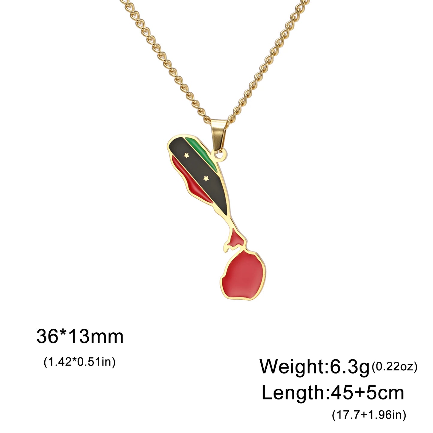 VASSAGO Afghanistan Albania Belize Ethiopia Map Necklace Iraq Chile Germany Italy Ghana Country Map Necklace Sicily Saint Martin