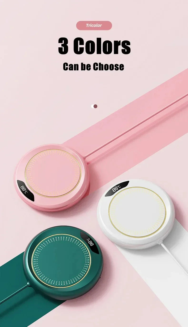 Thermostatic Heating Coaster USB Home Heat Cup Coaster 3-speed Adjustment Heating 55 Degrees Constant Electric Water Cup Warmer