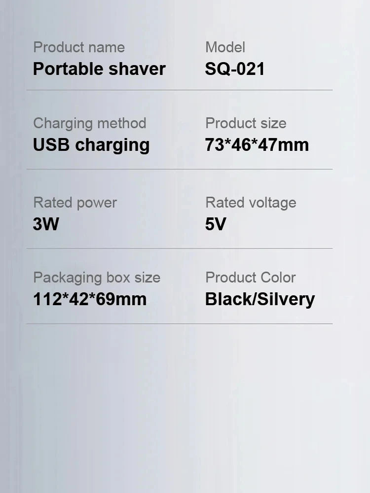 Xiaomi MIJIA Electric Shaver Charging Mini Pocket Travel Razor Portable Wireless Detachable Shaver Facial Beard Hair Trimmer
