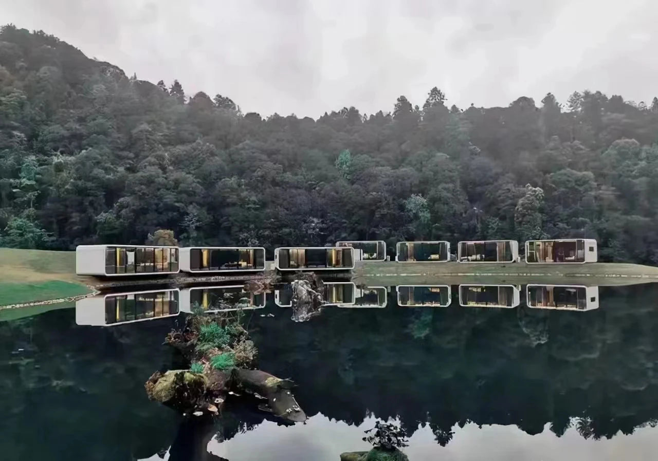 Building automation control Modulars for Homestay Capsule Space Carbin Prefabricated Room Prefab Tiny Mobile Smart home villa
