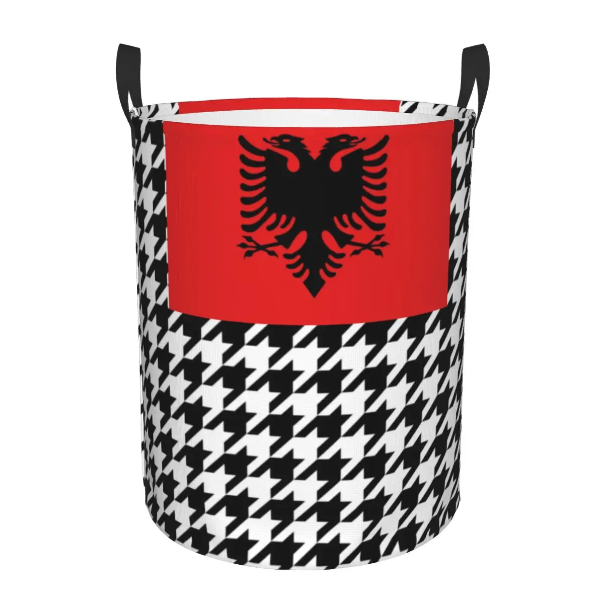 Albania Laundry Basket Foldable Albanian Pride Clothes Hamper for Baby Kids Toys Storage Bin