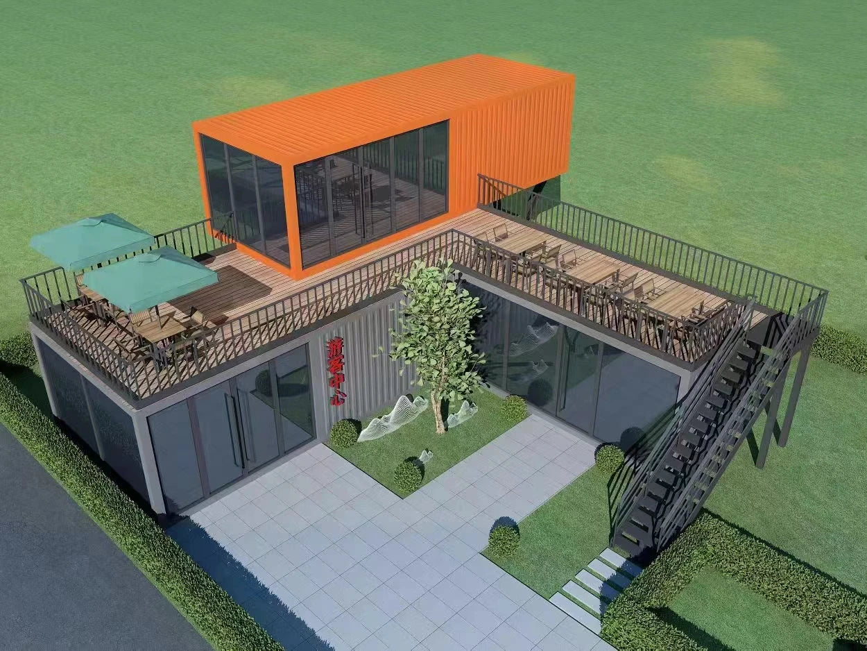 supplier prefab Container cafe home Coffee Shop Restaurant fast food hospital prefabricated house kiosk for shopping