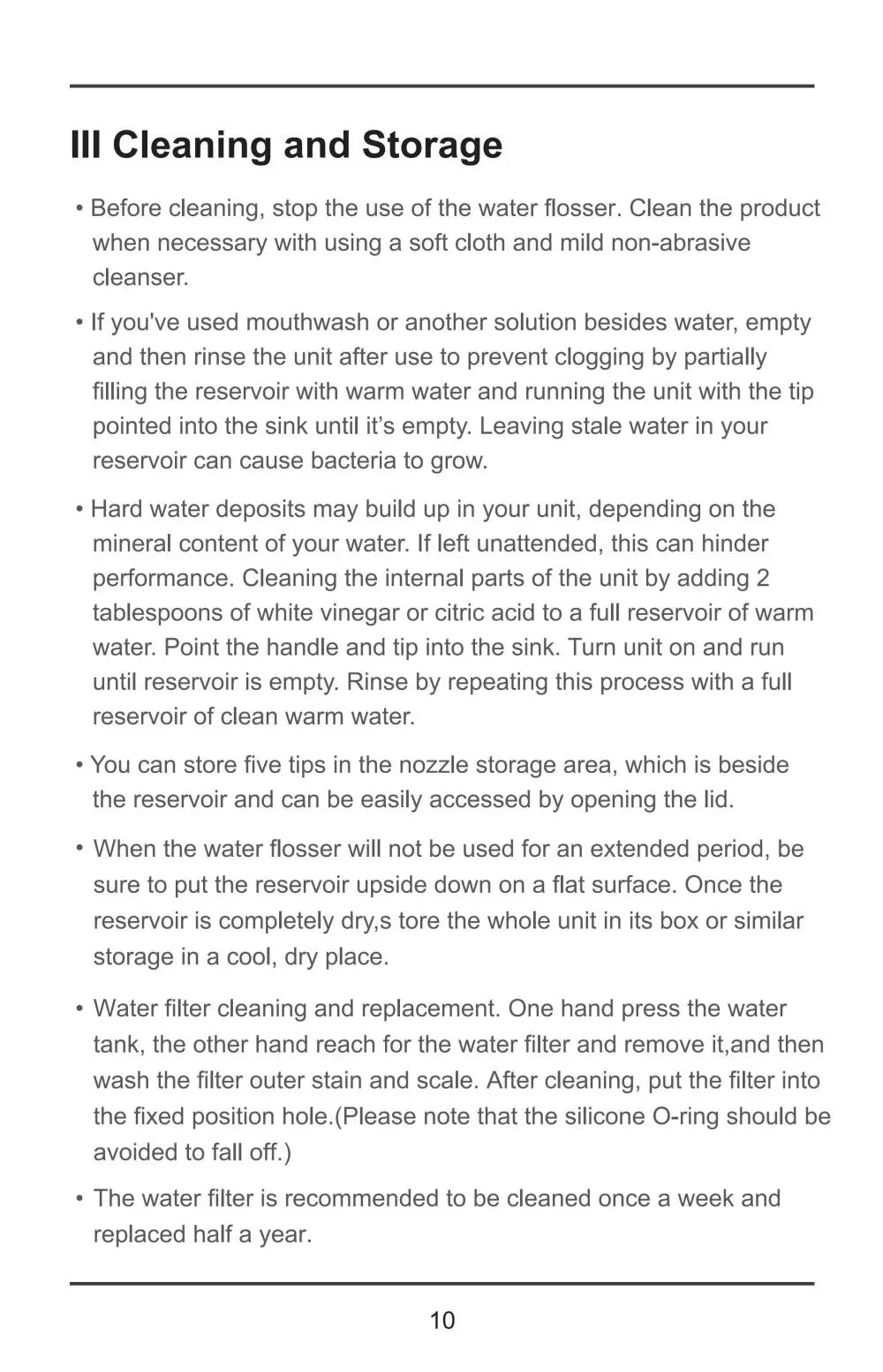 360° Rotatable Oral Irrigator Tabletop Water Flosser Rechargeable IPX5 Adjustable Pulse Water Pressure Teeth Cleaning Care Tool