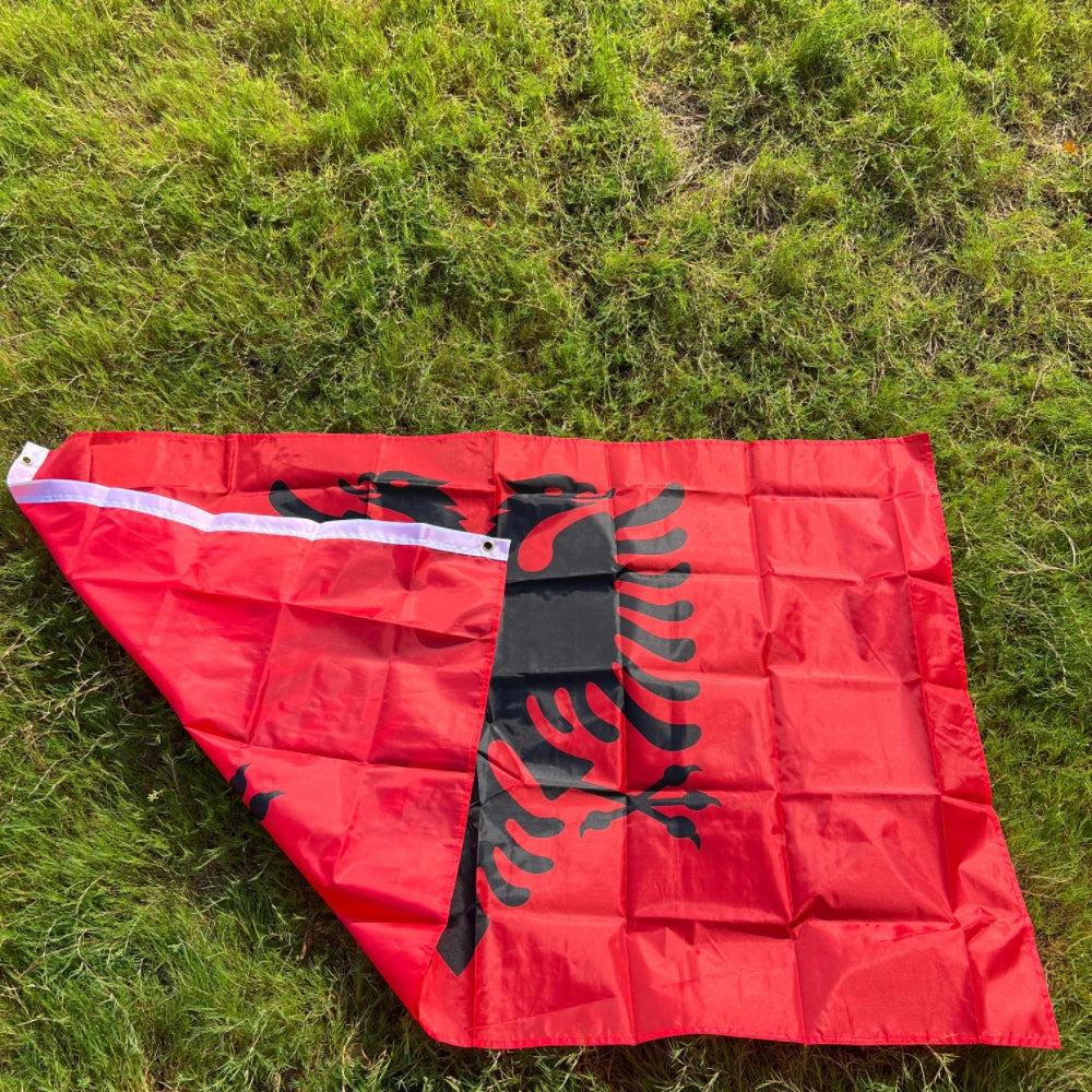 ALB AL Albania Flag 90x150cm Albania Flag Polyester High Qualityprinted hanging Polyester