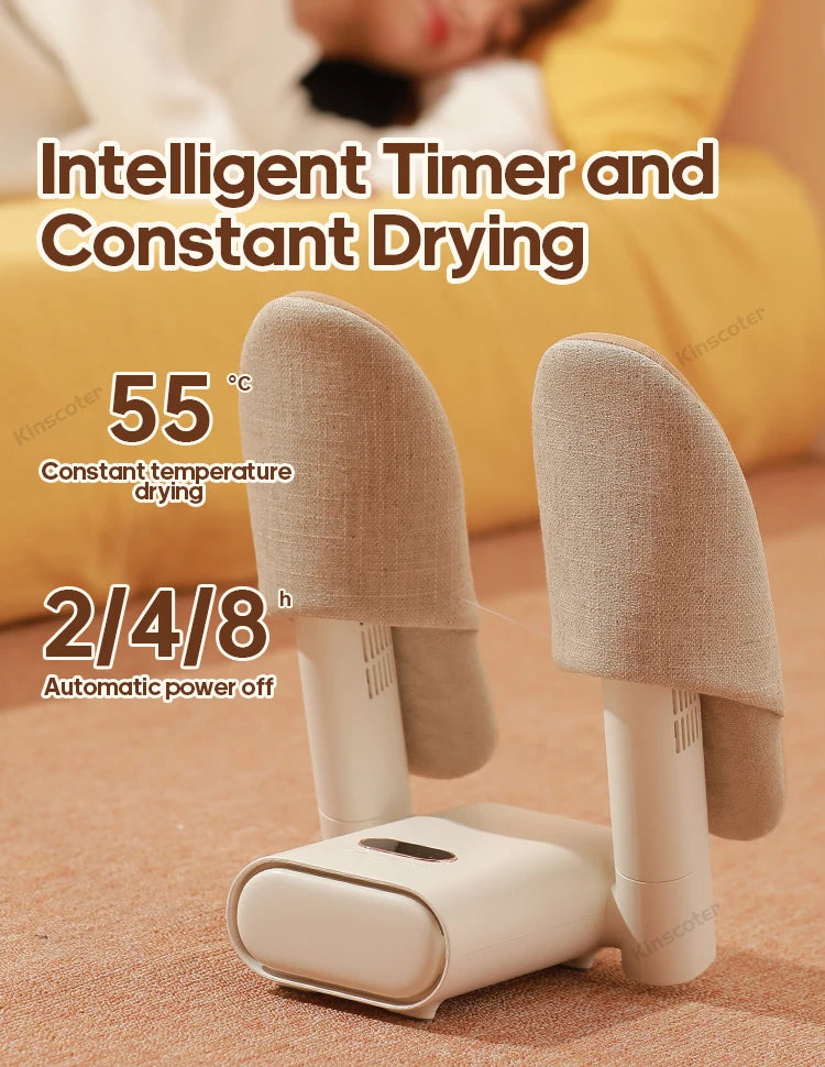 Electric Shoes Boots Dryer With Intelligent Timer Portable Household Deodorizer Dehumidifier Dryer for Shoes Boots Socks Gloves