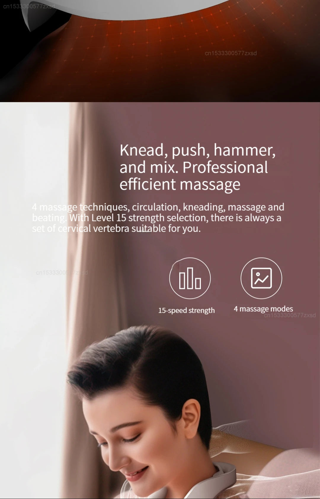 Xiaomi Jeeback K1 Electric Wireless Neck Massager Relieve Neck Pain Relax Massage Muscles Mitigation Fatigue Household Portable
