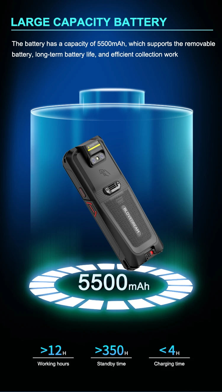 X501 Handheld PDA Goods Entry And Exit Equipment, Logistics Scanning Gun, Android Industrial Mobile Phone