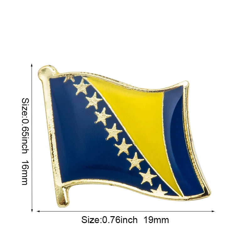 Flag Laple Pin Badge Brooch Albania Algeria Montenegro U.A.E. Oman Azerbaijan Ethiopia Ireland Estonia Andorra Austria Australia