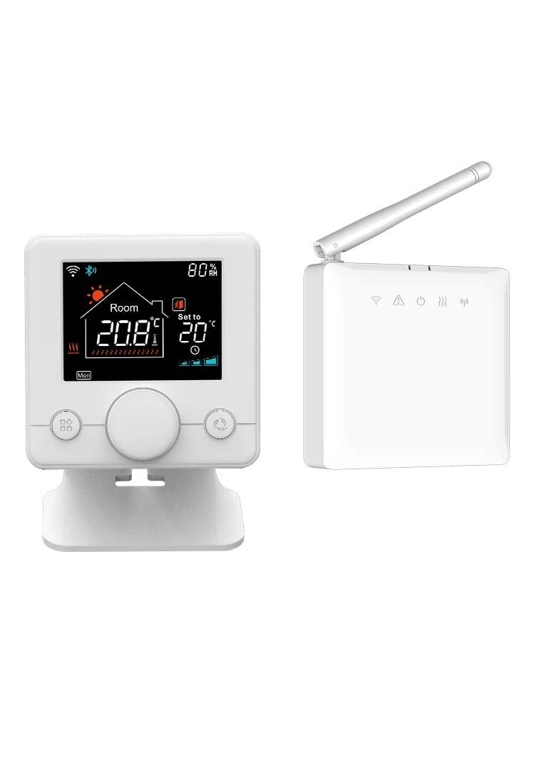 Tuya Smart Home Wifi Boiler Thermostat Wireless Battery Wifi Thermostat For Gas Boiler Warm Floor Electric Google Home Alexa