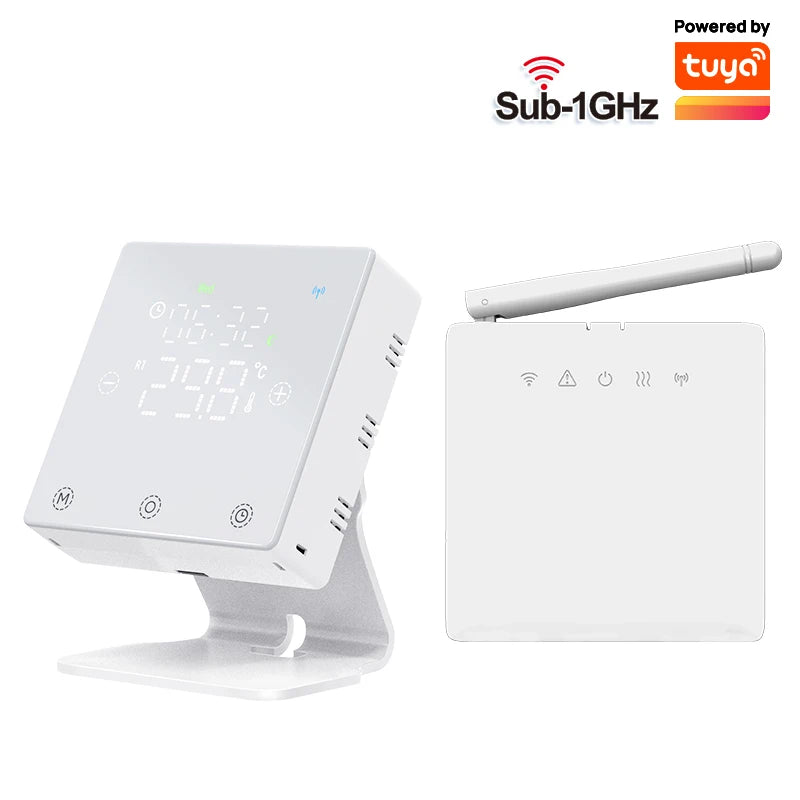 Tuya Smart Home Wifi Boiler Thermostat Wireless Battery Wifi Thermostat For Gas Boiler Warm Floor Electric Google Home Alexa