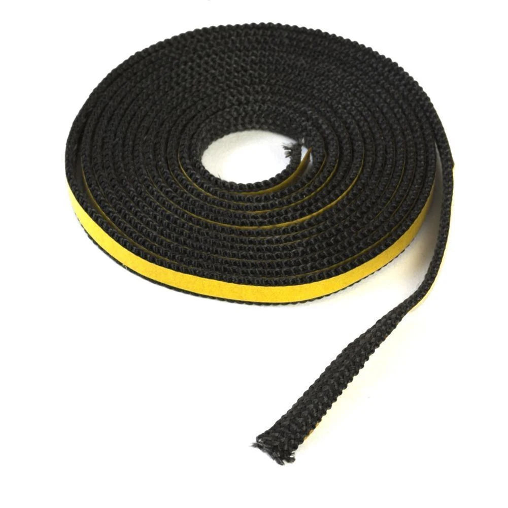 4M Fireplace Flat Stoves Rope Fiberglass Fireplace Door Sealing Cord Replacement Gasket Tape Sealing Rope Replacement