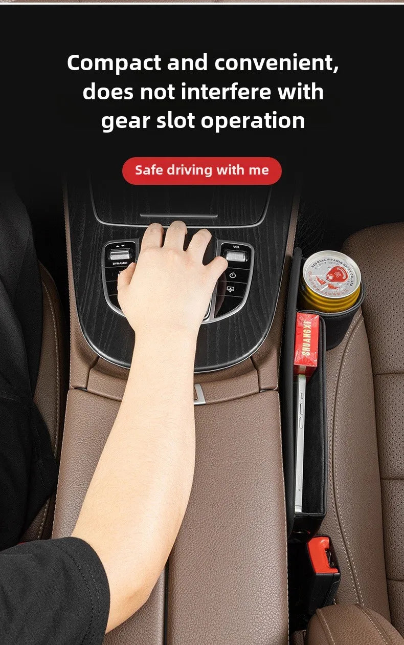 Car Seat Gap Filler Multifunction Organizer Storage Box Key Card with Cup Phone Holder New Universal Pocket Interior Accessories