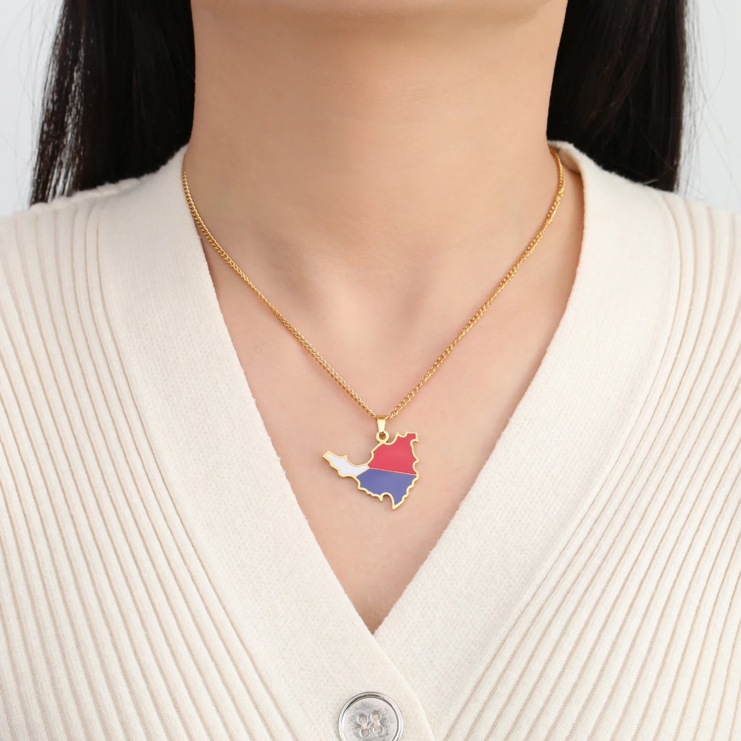 VASSAGO Afghanistan Albania Belize Ethiopia Map Necklace Iraq Chile Germany Italy Ghana Country Map Necklace Sicily Saint Martin