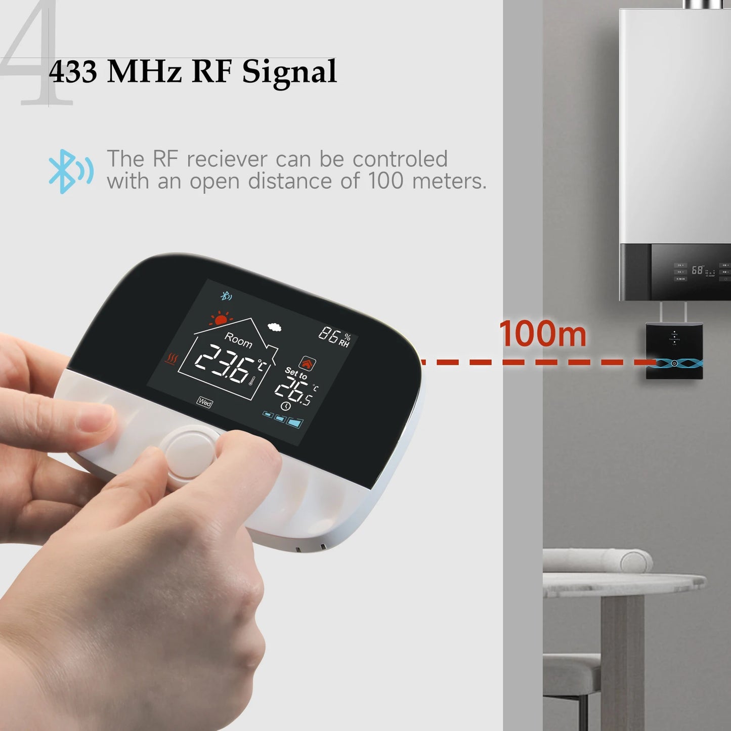Tuya Smart Home Wifi Heating Thermostat Wireless Wifi Thermostat For Gas Boiler Smart Life Temperature Controller Alexa Google