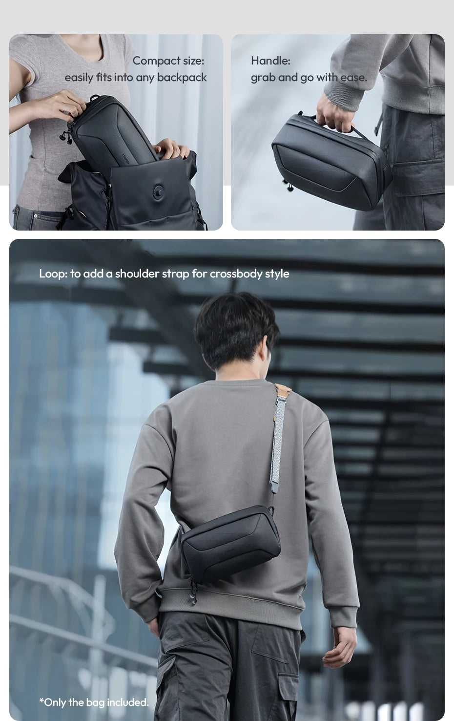 Ulanzi BT02 Storage Bag for Travel for ID Card Phone Makeup brush Charger Mouse Passport Toiletry Bag Polyester Waterproof Bag