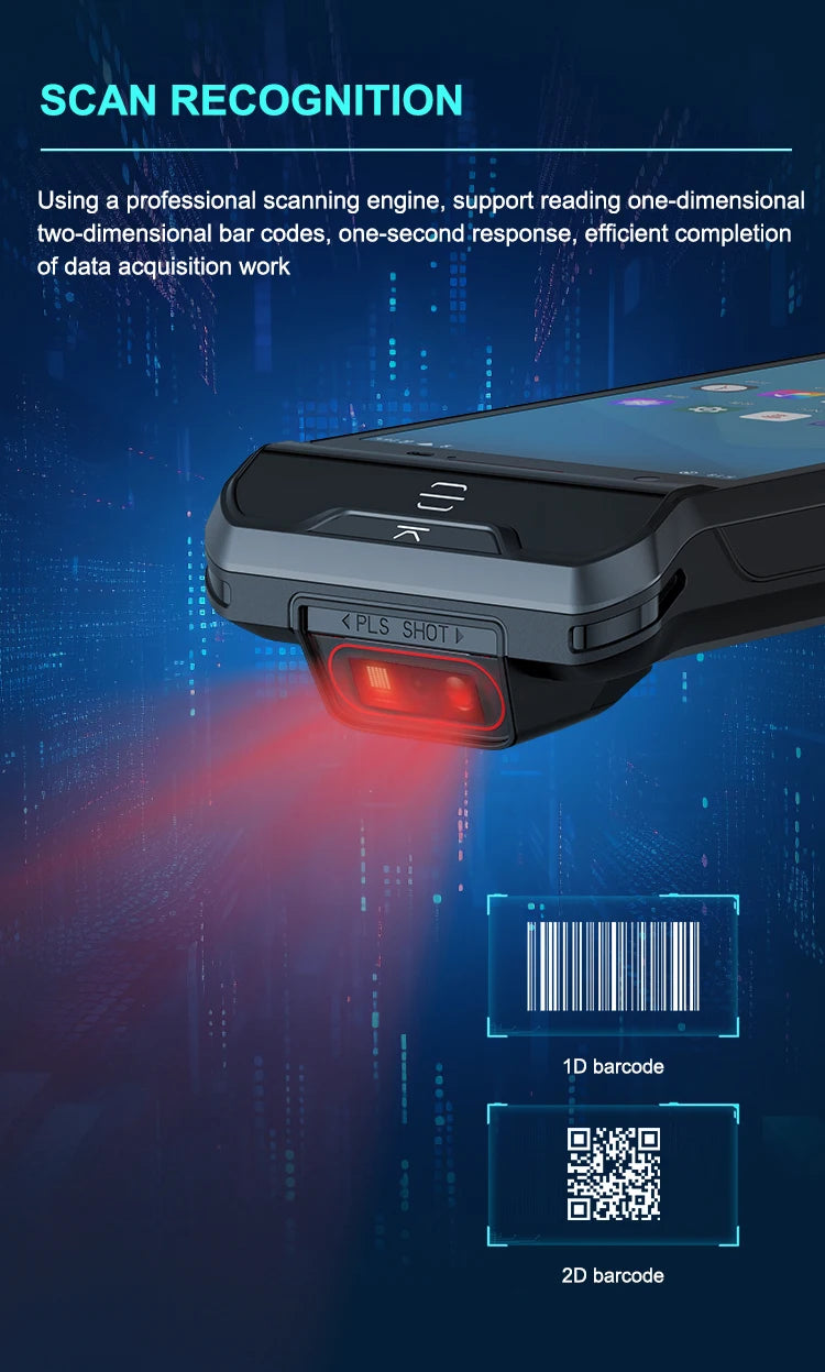 X501 Handheld PDA Goods Entry And Exit Equipment, Logistics Scanning Gun, Android Industrial Mobile Phone