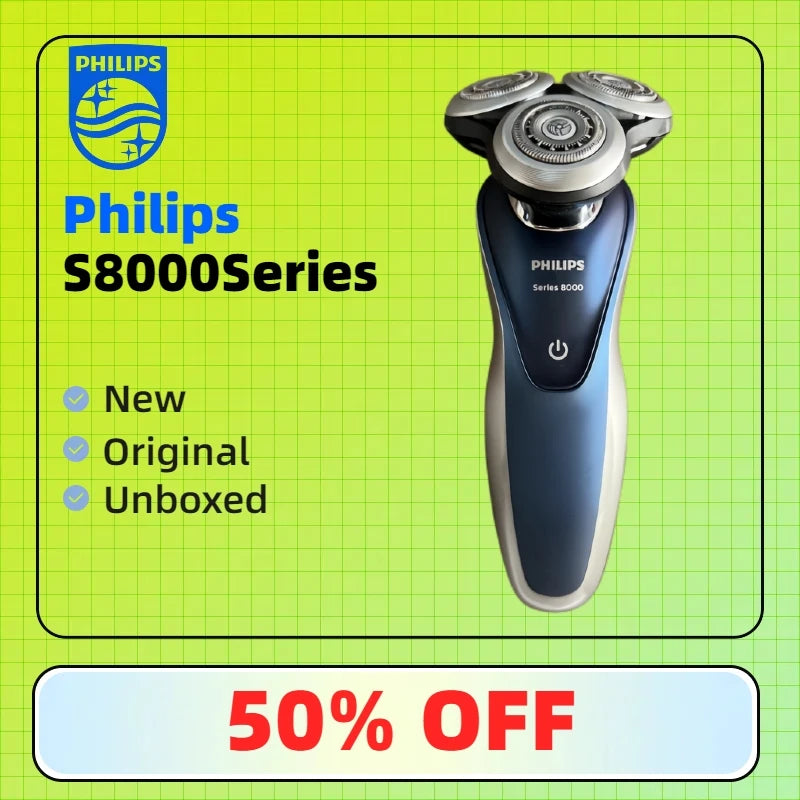 Philips Norelco S8000 Series shaver S8950/91 Rechargeable Wet/Dry Electric Shaver with Beard Styler Attachment Luxury shaver