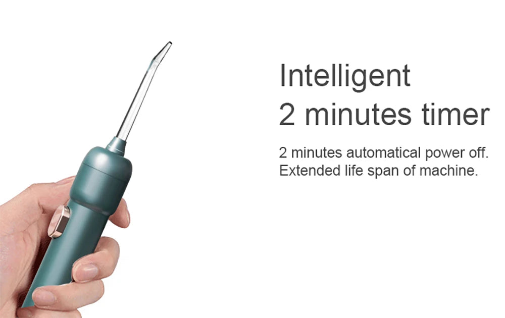 360° Rotatable Oral Irrigator Tabletop Water Flosser Rechargeable IPX5 Adjustable Pulse Water Pressure Teeth Cleaning Care Tool