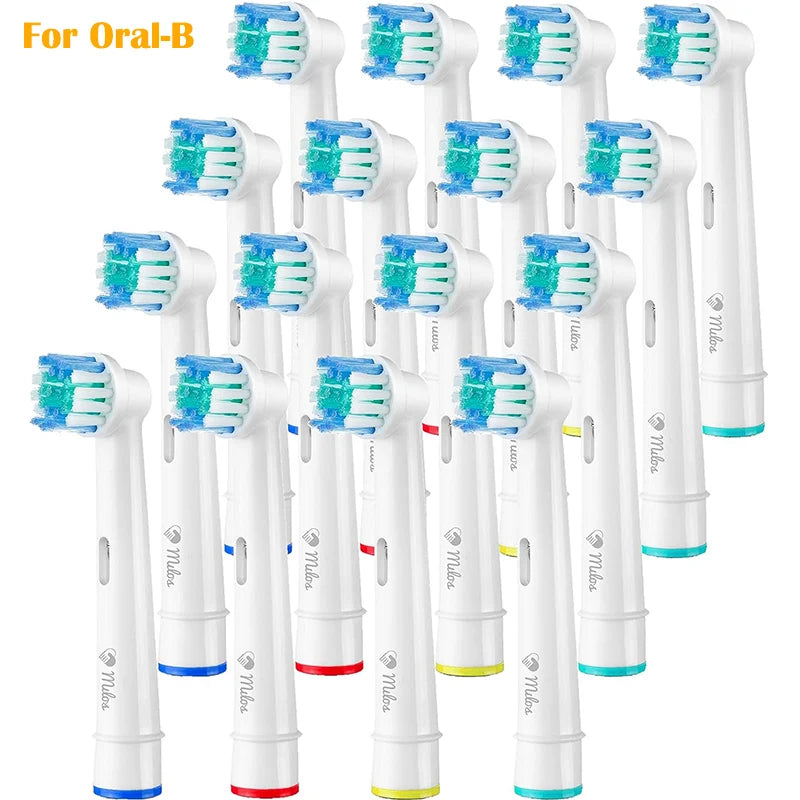16รReplacement Brush Heads For Oral-B Electric Toothbrush Fit Advance Power/Pro Health/Triumph/3D Excel/Vitality Precision Clean