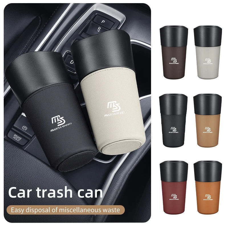 Car Trash Bin Console Rubbish Cans Storage Phone Holder Garbage Box For Mazda 6 3 CX5 5 2 323 CX7 Demio Atenza MX30 CX9 RX8 RX7