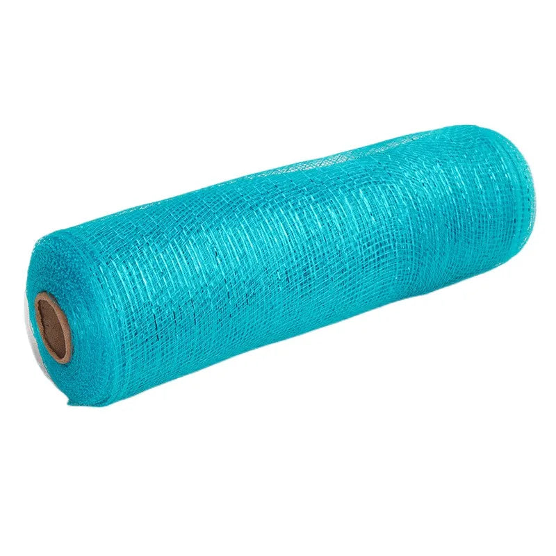 26cm 10yards Deco Poly Mesh Ribbon 10 Inch Wide Metallic Ribbon For Christmas Decoration Valentine's Day Diy Wrapping Ribbons