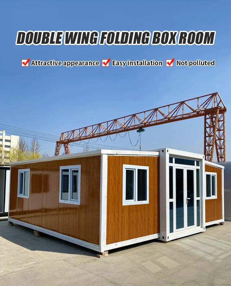 20ft Folding Expandable Container House 3 Bedroom Prefabrication Tiny Room Modular BathRoom 40Ft Prefab