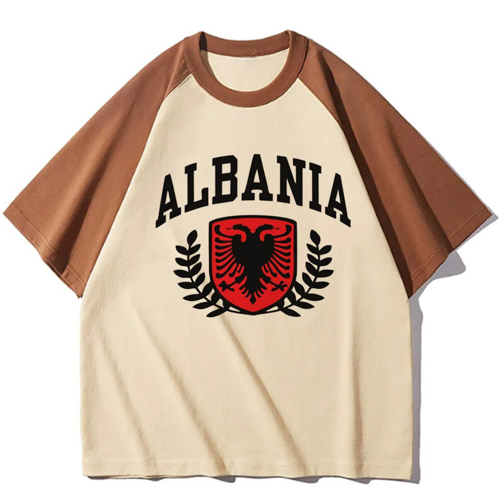 Albania t-shirts women graphic designer funny tshirt female Japanese streetwear harajuku clothes