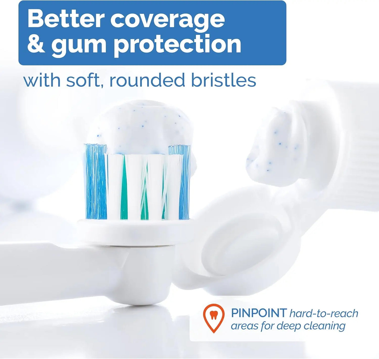 16รReplacement Brush Heads For Oral-B Electric Toothbrush Fit Advance Power/Pro Health/Triumph/3D Excel/Vitality Precision Clean