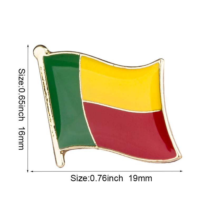 Flag Laple Pin Badge Brooch Albania Algeria Montenegro U.A.E. Oman Azerbaijan Ethiopia Ireland Estonia Andorra Austria Australia
