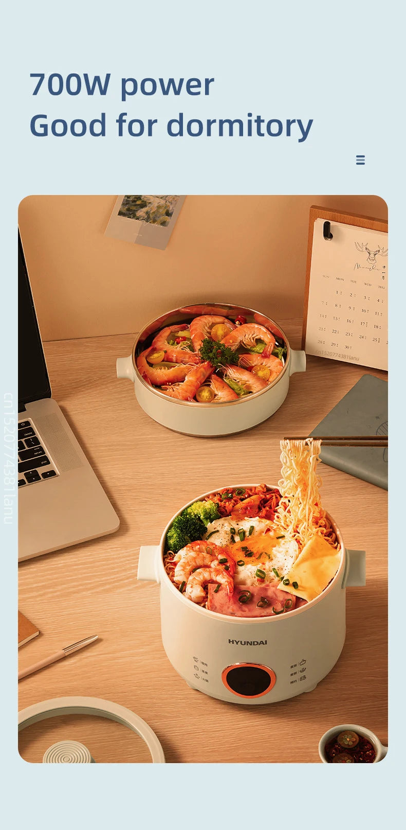 2L Electric Rice Cooker Cooking Pot Mini Multicooker Lunch Box Rice Cookers Hotpot Non-stick Electric Skillet Food Steamer 220V